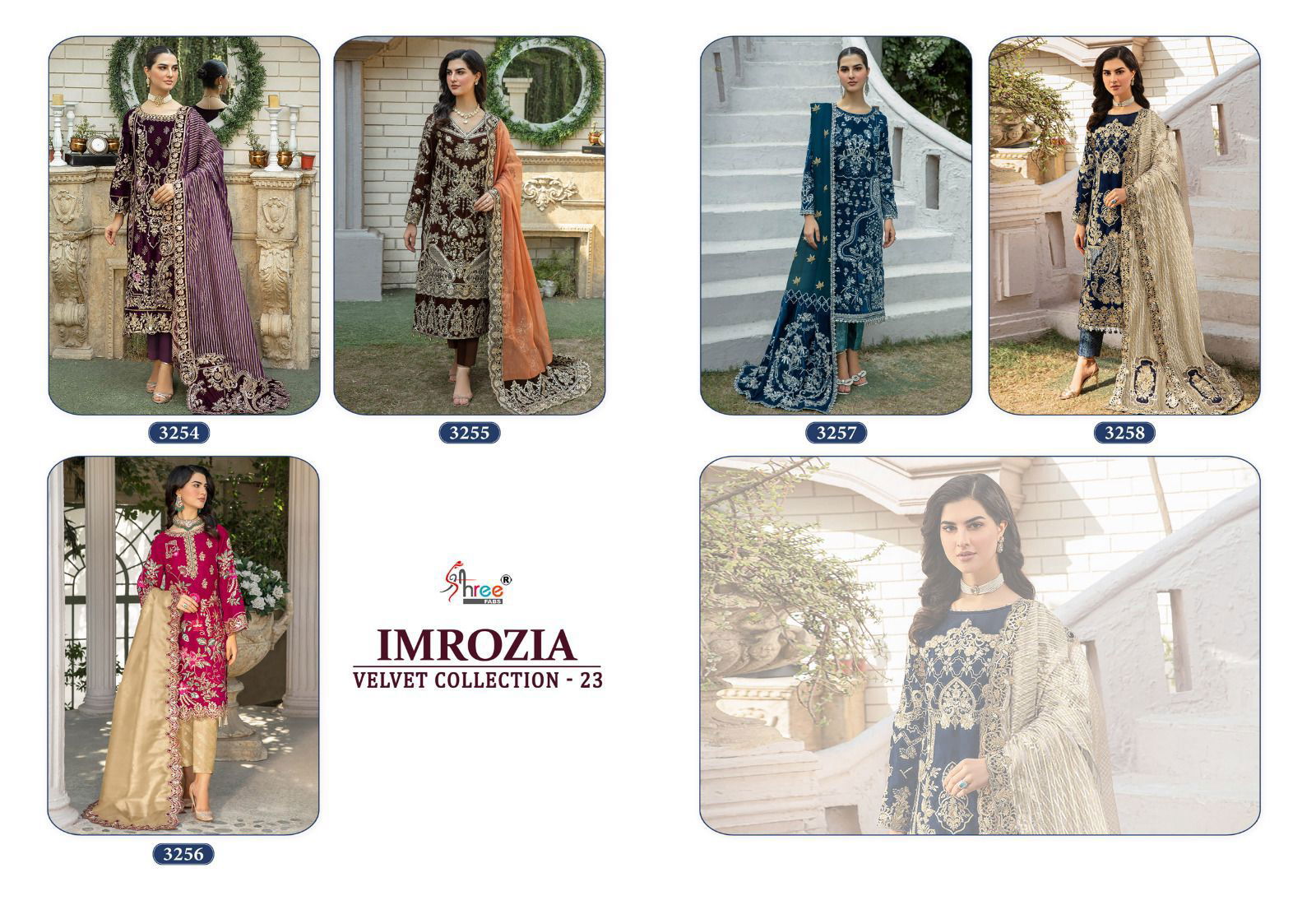 Imrozia Velvet Designer Pakistani Suits Catalog 